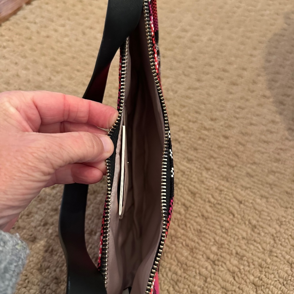 Kate Spade Plaid Crescent Bag - Picture 2 of 2